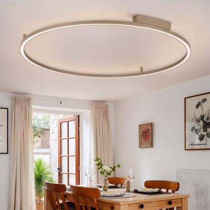 Brilagi - Dæmpbar LED-loftlampe PORTOFINO LED/85W/230V 3000-6000K pr. 120 cm beige + fjernbetjening