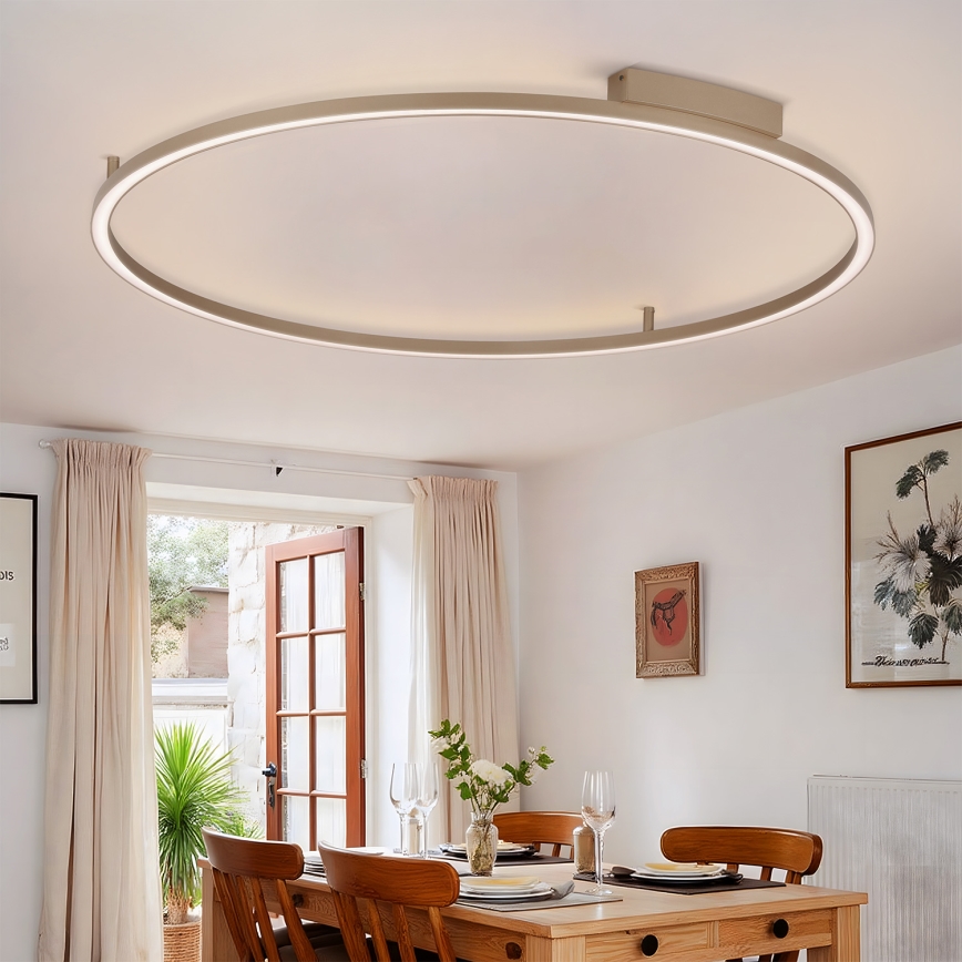 Brilagi - Dæmpbar LED-loftlampe PORTOFINO LED/85W/230V 3000-6000K pr. 120 cm beige + fjernbetjening