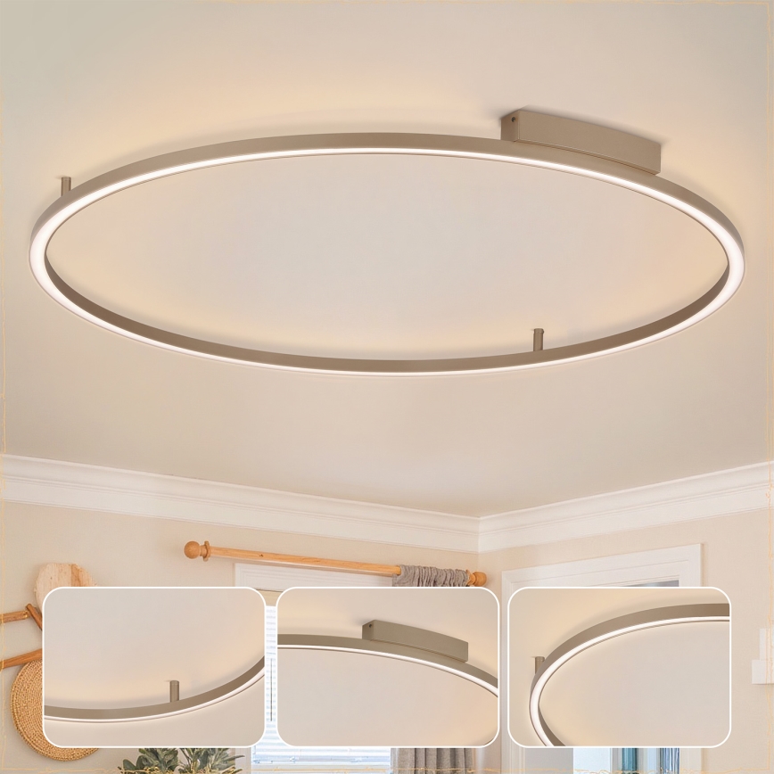 Brilagi - Dæmpbar LED-loftlampe PORTOFINO LED/85W/230V 3000-6000K pr. 120 cm beige + fjernbetjening