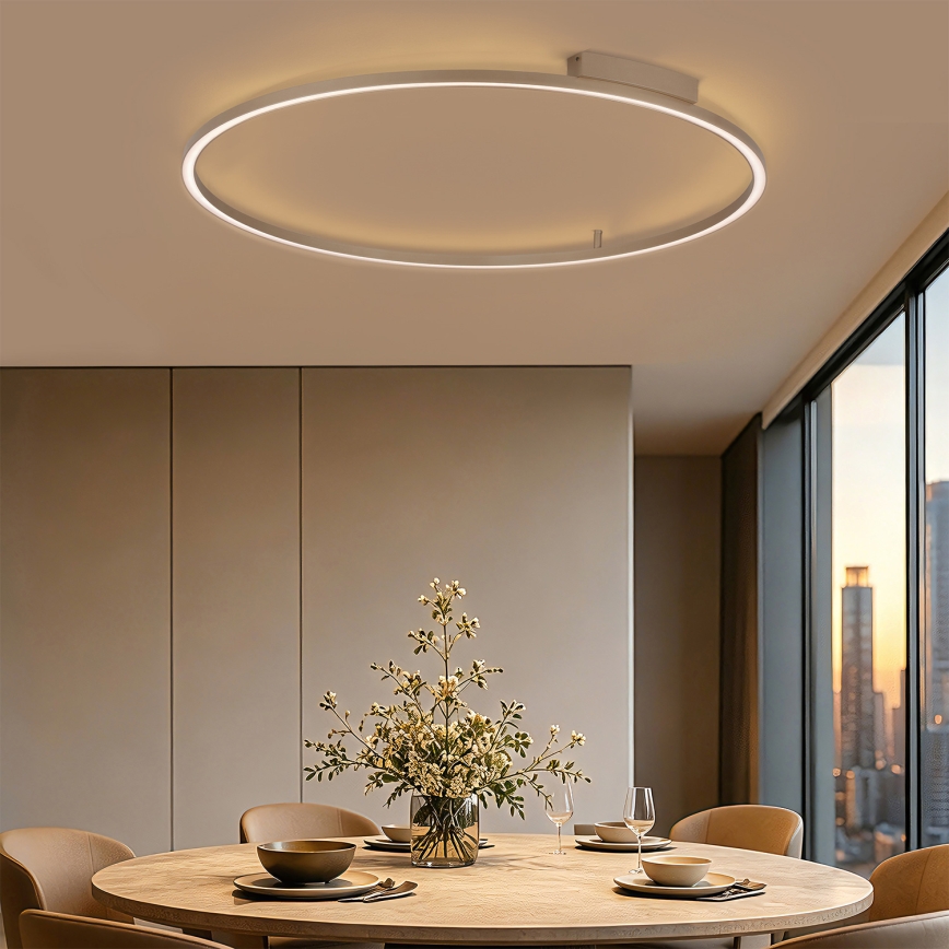 Brilagi - Dæmpbar LED-loftlampe PORTOFINO LED/85W/230V 3000-6000K pr. 120 cm beige + fjernbetjening