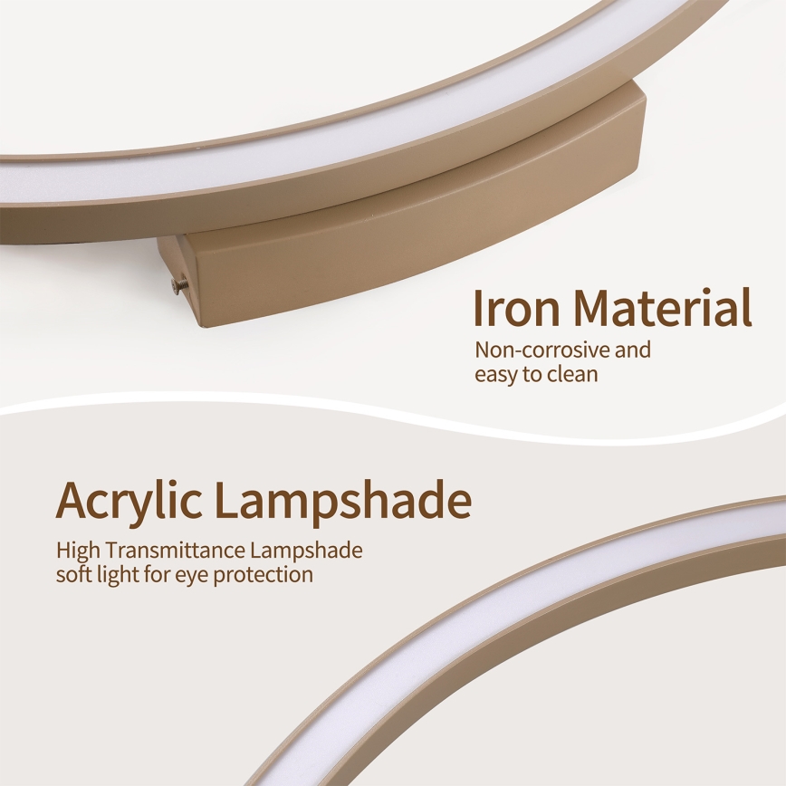 Brilagi - Dæmpbar LED-loftlampe PORTOFINO LED/85W/230V 3000-6000K pr. 120 cm beige + fjernbetjening