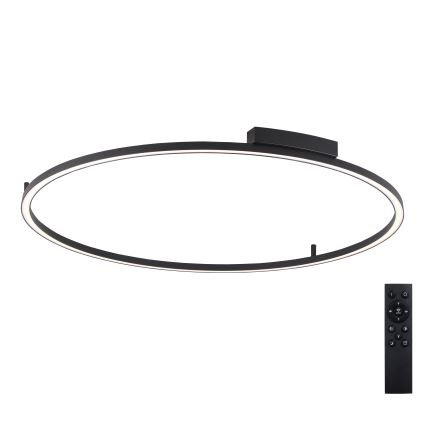 Brilagi - dæmpbar LED-loftlampe PORTOFINO LED/85W/230V 3000-6000K Ø 120 cm sort + fjernbetjening