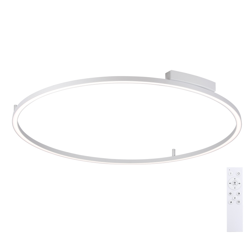 Brilagi - Dæmpbar LED-loftlampe PORTOFINO LED/85W/230V 3000-6000K diameter 120 cm sølv + fjernbetjening