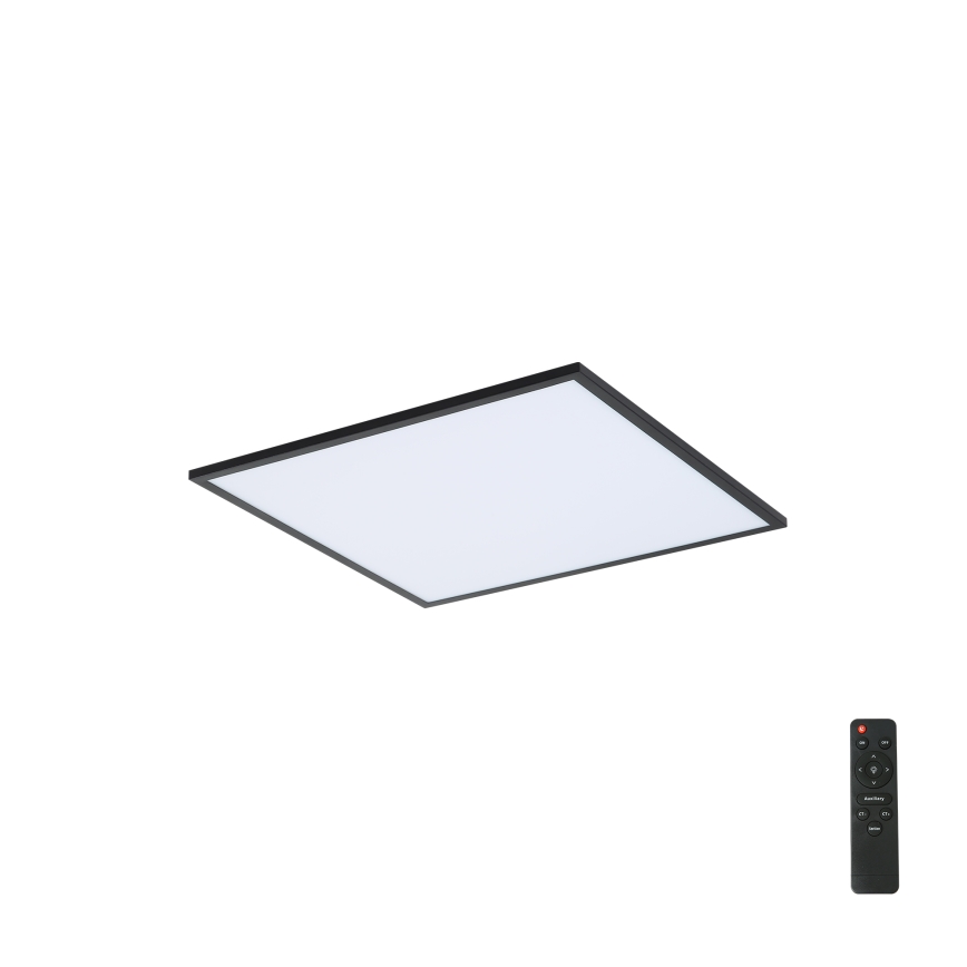 Brilagi - LED dæmpbar loftlampe SLIMFRAME LED/36W/230V 45x45 cm 3000-6000K sort + fjernbetjening