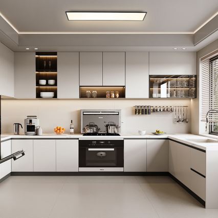 Brilagi - LED-dæmpbar loftlampe SLIMFRAME LED/58W/230V 120x30 cm 3000-6000K sort + fjernbetjening