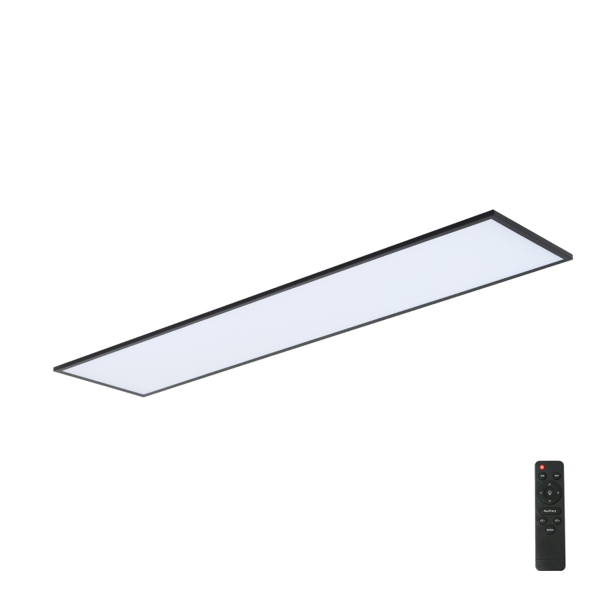 Brilagi - LED-dæmpbar loftlampe SLIMFRAME LED/58W/230V 120x30 cm 3000-6000K sort + fjernbetjening