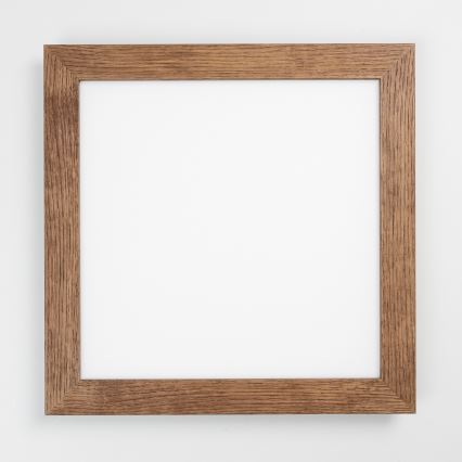 Brilagi - LED dæmpbar loftlampe SLIMFRAME WOOD LED/36W/230V 49,5x49,5 cm 3000-6000K mørkebrun + fjernbetjening