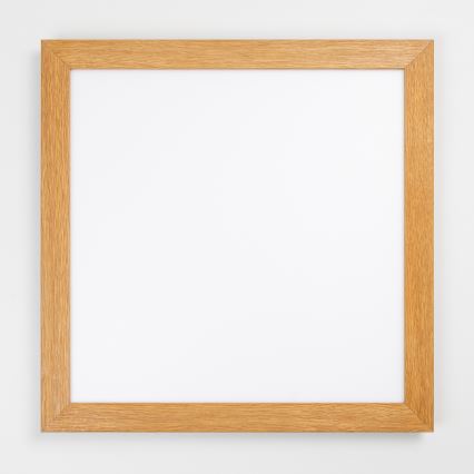 Brilagi - LED-dæmpbar loftlampe SLIMFRAME WOOD LED/58W/230V 64x64 cm 3000-6000K brun + fjernbetjening