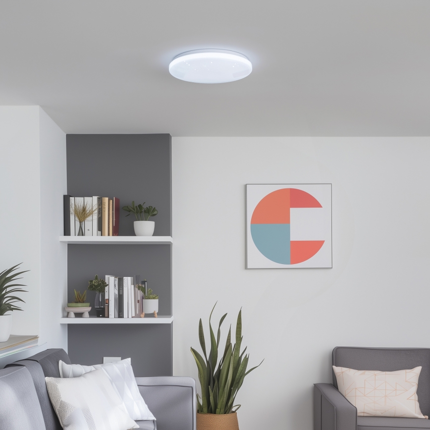 Brilagi - Dæmpbar LED-armatur SMART STARS LED/24W/230V Ø 38 cm 2700-6500K Wi-Fi Tuya + fjernbetjening