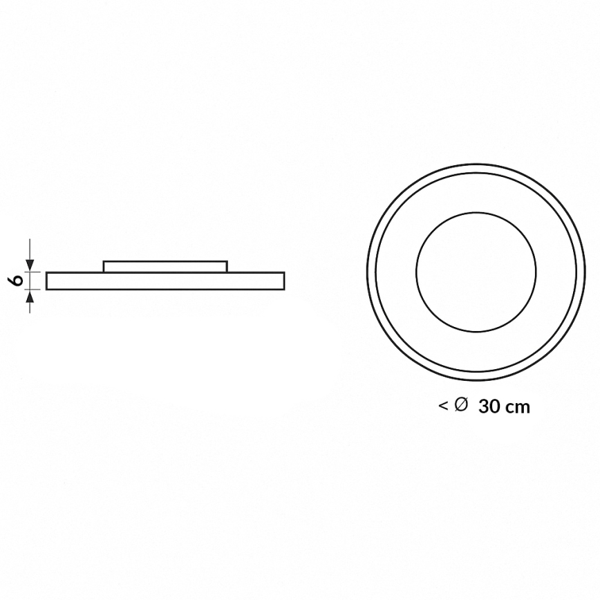 Brilagi - LED Dæmpbar loftlampe TRIVARO LED/56W/230V 3000-6000K Ø 30 cm + fjernbetjening