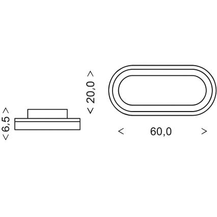 Brilagi - LED dæmpbar loftlampe TRIVARO LED/85W/230V 3000-6000K 20x60 cm + fjernbetjening