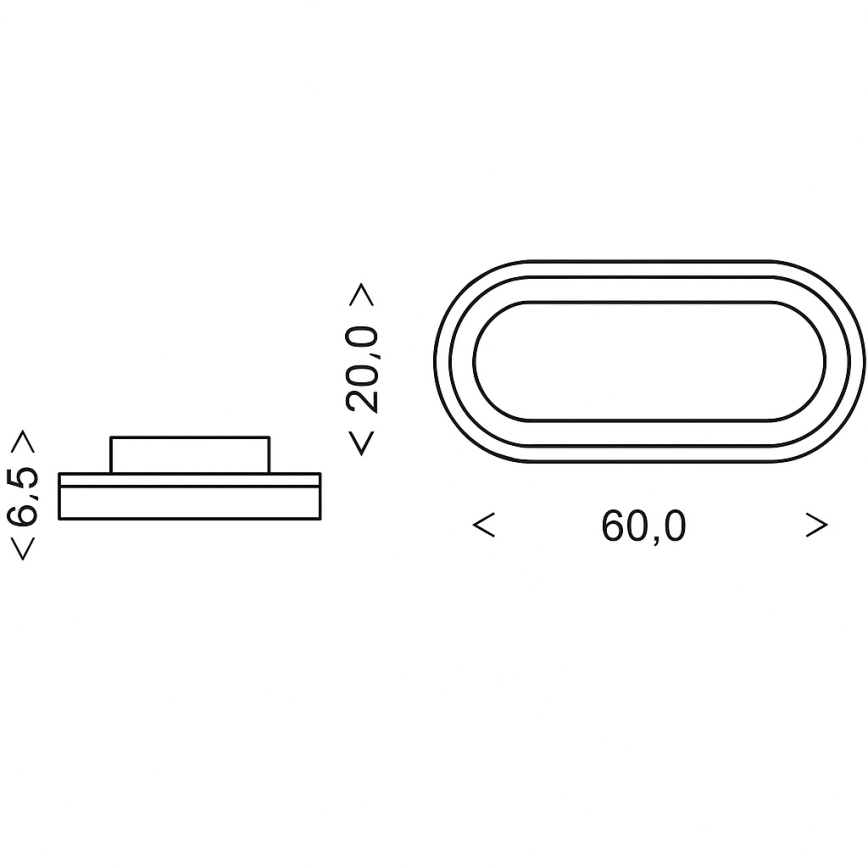 Brilagi - LED dæmpbar loftlampe TRIVARO LED/85W/230V 3000-6000K 20x60 cm + fjernbetjening