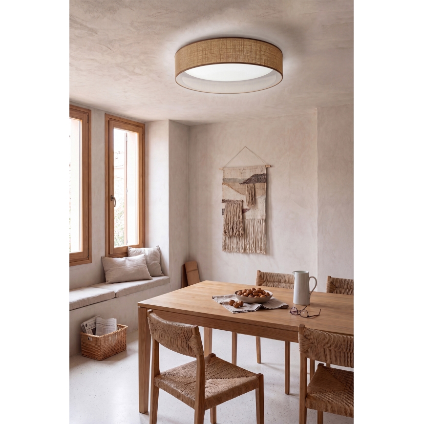 Brilagi - LED dæmpbar loftlampe VELVET SMARTIX LED/24W/230V 3000-6000K Ø 45 cm beige Wi-Fi Tuya Beacon + fjernbetjening