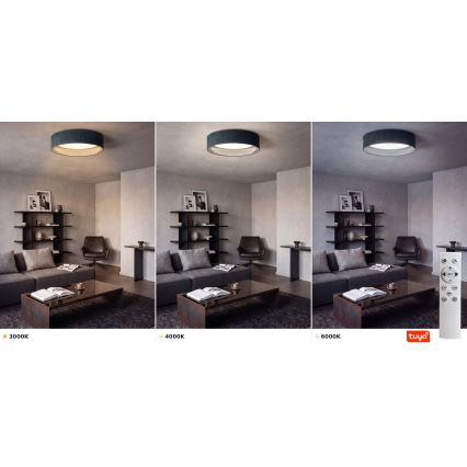 Brilagi - LED Dæmpbar loftlampe VELVET SMARTIX LED/24W/230V 3000-6000K Ø 45 cm grøn Wi-Fi Tuya Beacon + fjernbetjening