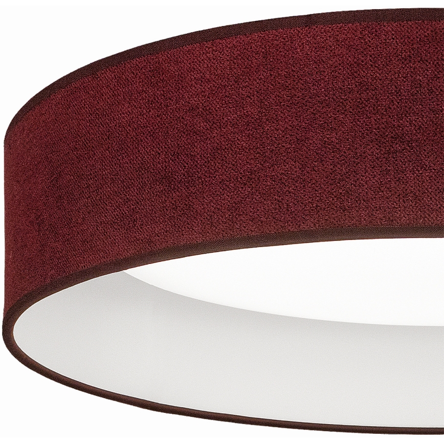 Brilagi - LED-dæmpbar loftlampe VELVET SMART VARI LED/24W/230V 3000–6500K Ø 45 cm vinrød + fjernbetjening