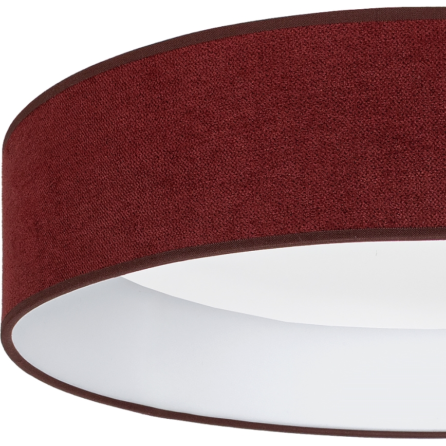 Brilagi - LED-dæmpbar loftlampe VELVET SMART VARI LED/24W/230V 3000–6500K Ø 45 cm vinrød + fjernbetjening