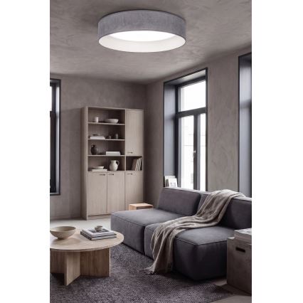 Brilagi - LED-dæmpbar loftlampe VELVET SMART VARI LED/24W/230V 3000-6500K Ø 45 cm grå + fjernbetjening