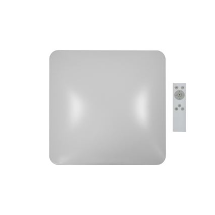 Brilagi - LED dæmpbar loftlampe VELVET SQUARE LED/24W/230V 43x43 cm 3000/4000/6500K + fjernbetjening, grå