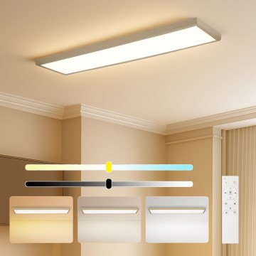 Brilagi - Dæmpbar LED-badeværelsesloftlampe FRAME SMART LED/50W/230V 120x30 cm 3000-6000K IP44 beige + fjernbetjening