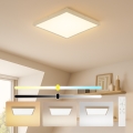 Brilagi - Dæmpbar LED badeværelsesloftlampe FRAME SMART LED/50W/230V 60x60 cm 3000-6000K IP44 beige + fjernbetjening