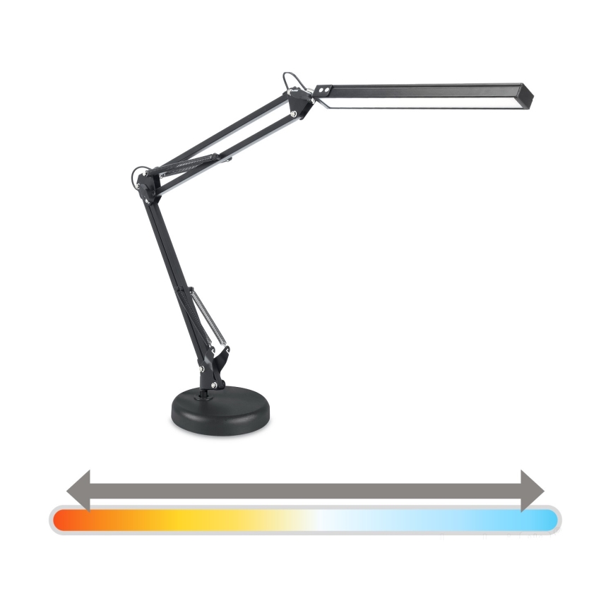 Brilagi - Dæmpbar LED-bordlampe 2-i-1 USB VARIO LED/14W/5V 3000-6000K sort