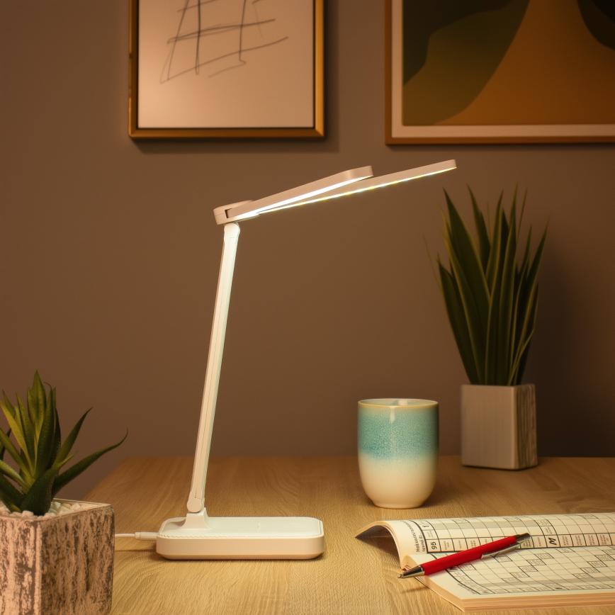 Brilagi - Dæmpbar LED-bordlampe MODO DUO LED/8W/5V 3000/4000/6500K hvid