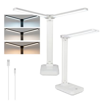 Brilagi - Dæmpbar LED-bordlampe MODO DUO LED/8W/5V 3000/4000/6500K hvid