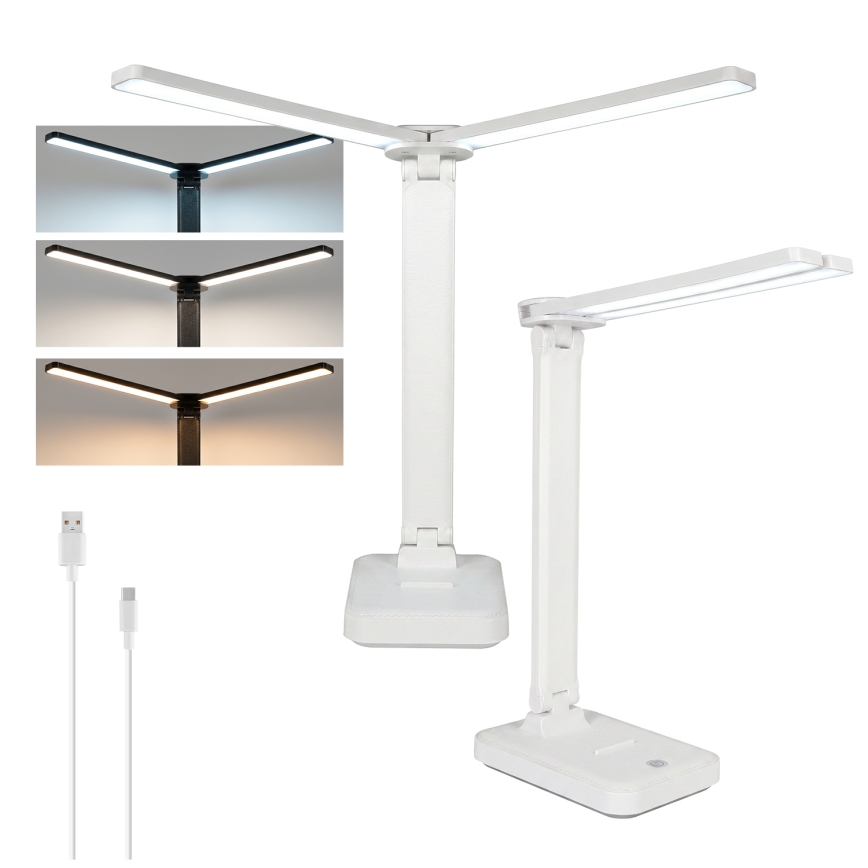 Brilagi - Dæmpbar LED-bordlampe MODO DUO LED/8W/5V 3000/4000/6500K hvid