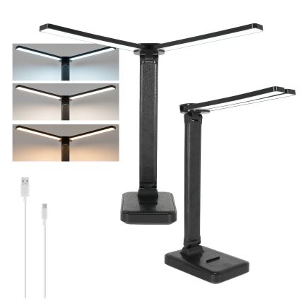 Brilagi - Dæmpbar LED-bordlampe MODO DUO LED/8W/5V 3000/4000/6500K sort
