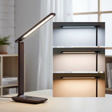 Brilagi - Dæmpbar LED-bordlampe MODO LED/7W/230V 3000/4000/6500K brun