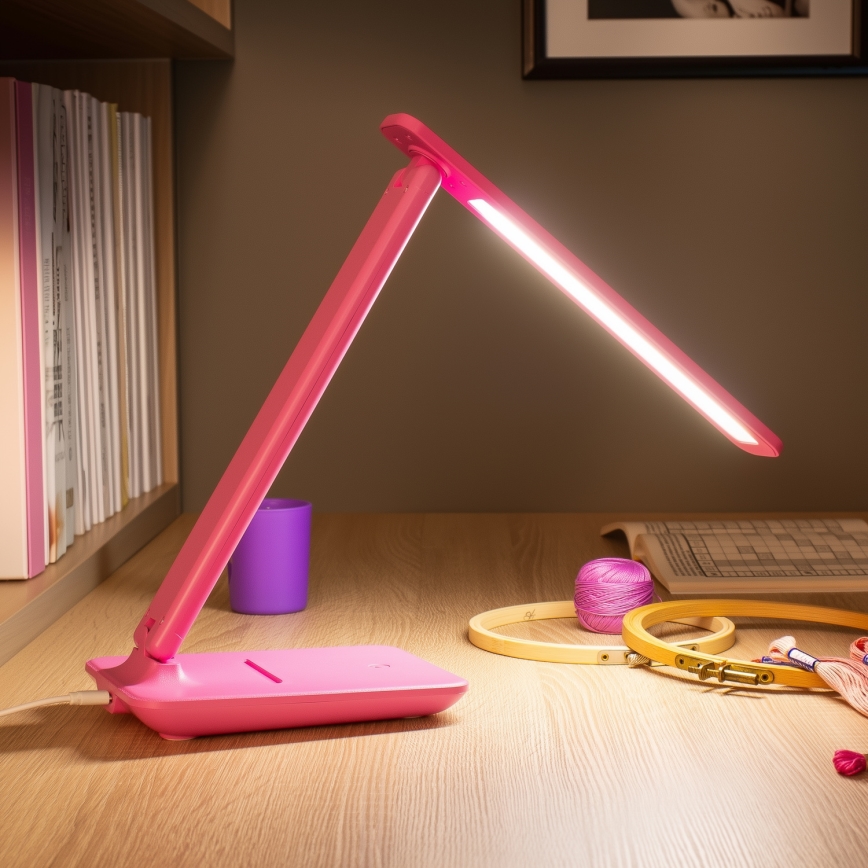 Brilagi - Dæmpbar bordlampe MODO LED/7W/230V 3000/4000/6500K lyserød