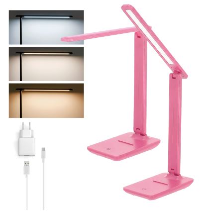 Brilagi - Dæmpbar bordlampe MODO LED/7W/230V 3000/4000/6500K lyserød