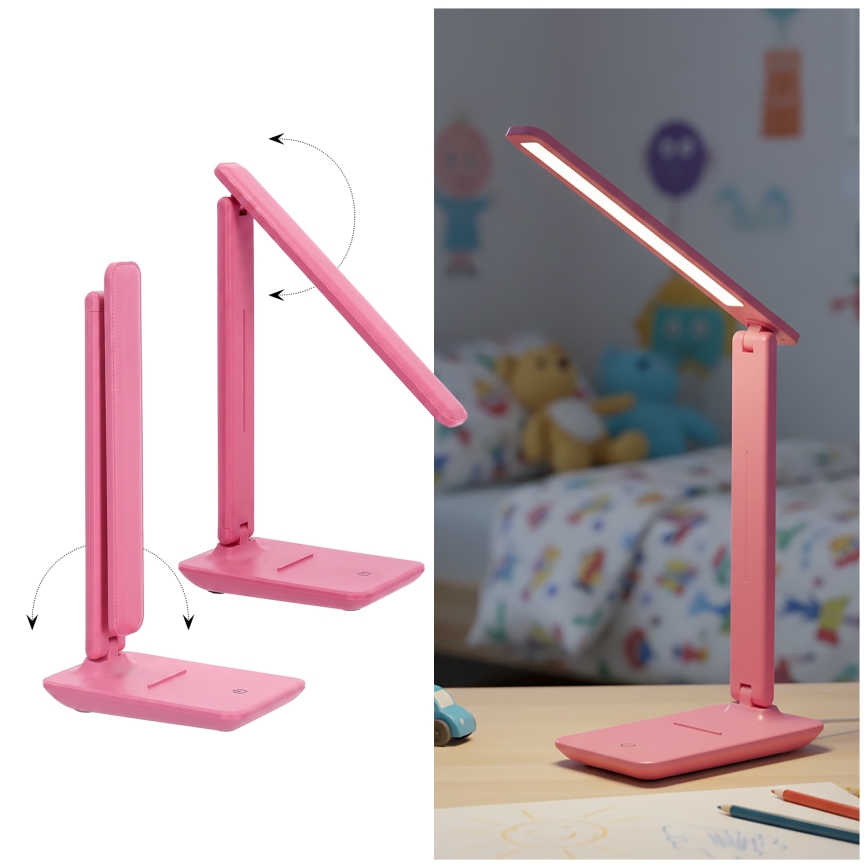 Brilagi - Dæmpbar bordlampe MODO LED/7W/230V 3000/4000/6500K lyserød