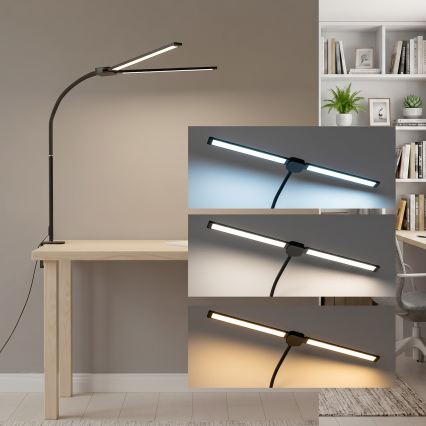 Brilagi - Dæmpbar LED-bordlampe USB VARIO LED/14W/5V 3000-6000K sort