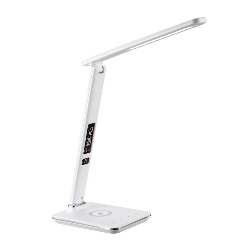 Brilagi - LED dæmpbar bordlampe med trådløs QI-opladning og USB REGINA LED/8,5W/230V hvid