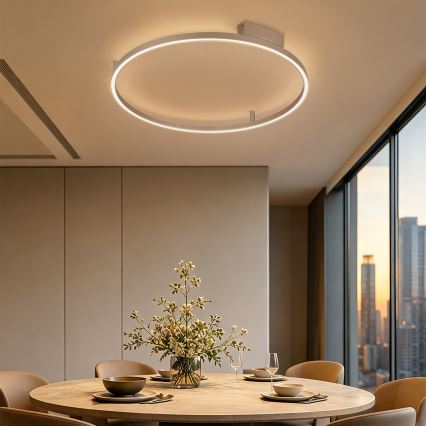 Brilagi - LED Dæmpbar loftlampe PORTOFINO LED/60W/230V 3000-6000K Ø 80 cm beige + fjernbetjening