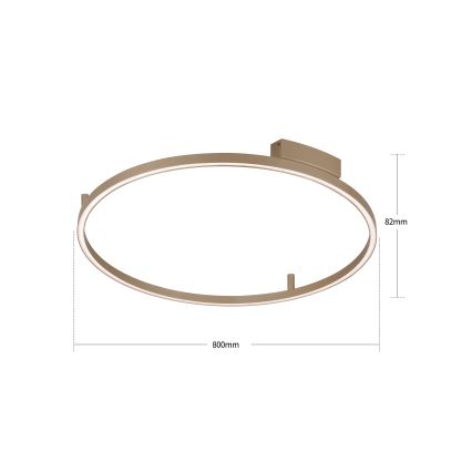 Brilagi - LED Dæmpbar loftlampe PORTOFINO LED/60W/230V 3000-6000K Ø 80 cm beige + fjernbetjening