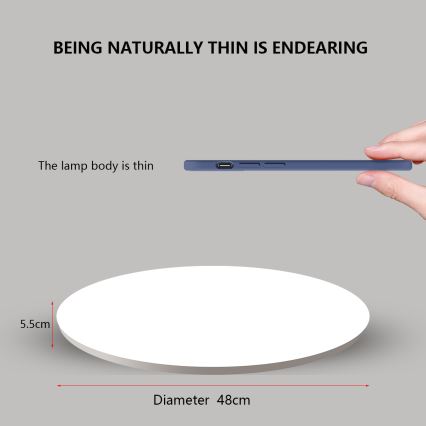 Brilagi - Dæmpbar LED-armatur SMART STARS LED/36W/230V Ø 48 cm 2700-6500K Wi-Fi Tuya + fjernbetjening