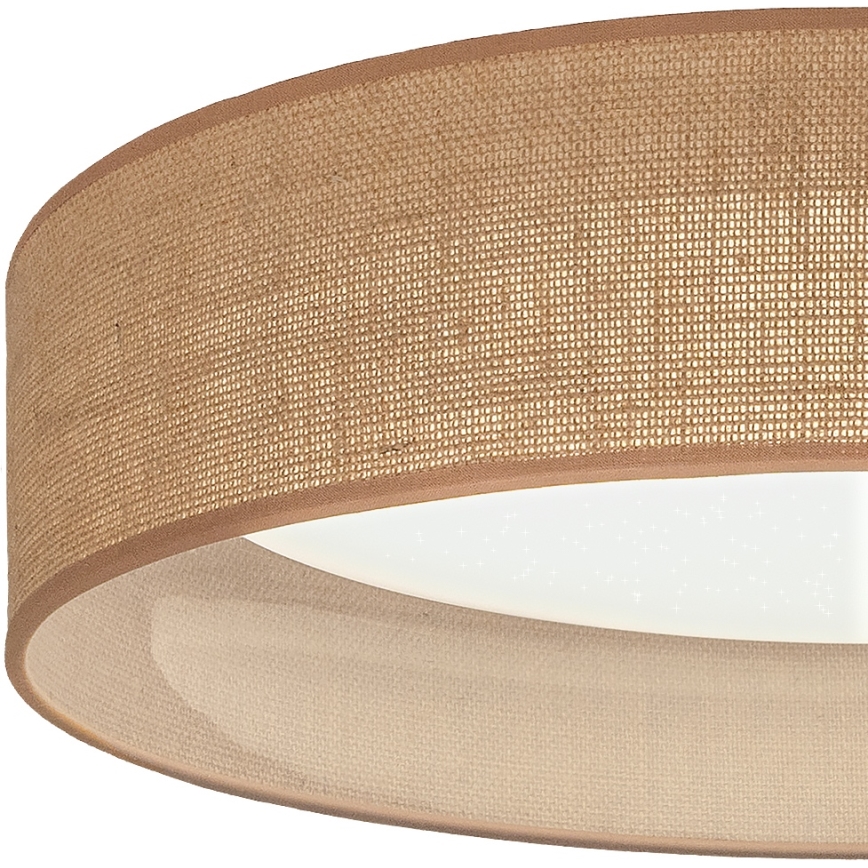 Brilagi - LED-dæmpbar loftlampe VELVET SMARTIX STARS LED/36W/230V 3000-6000K Ø 55 cm beige Wi-Fi Tuya Beacon + fjernbetjening