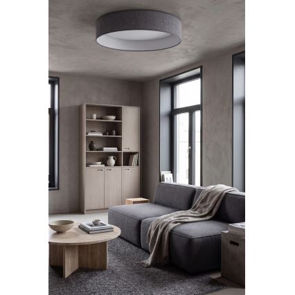 Brilagi - LED-dæmpbar loftlampe VELVET SMARTIX STARS LED/36W/230V 3000–6000K Ø 55 cm grå Wi-Fi Tuya Beacon + fjernbetjening