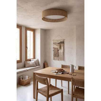 Brilagi - Dæmpbar LED-loftlampe VELVET SMARTIX LED/36W/230V 3000-6000K Ø55 cm beige Wi-Fi Tuya Beacon + fjernbetjening