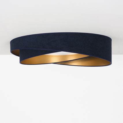 BRILAGI - LED dæmpbar loftlampe VELVET TWIST LED/36W/230V 3000-6000K Ø 65 cm Wi-Fi Tuya Beacon blå/guld + fjernbetjening