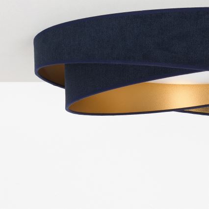 BRILAGI - LED dæmpbar loftlampe VELVET TWIST LED/36W/230V 3000-6000K Ø 65 cm Wi-Fi Tuya Beacon blå/guld + fjernbetjening