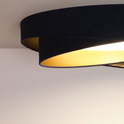 BRILAGI - Dæmpbar LED-loftlampe VELVET TWIST LED/36W/230V 3000-6000K pr. 65 cm Wi-Fi Tuya Beacon blå/guld + fjernbetjening