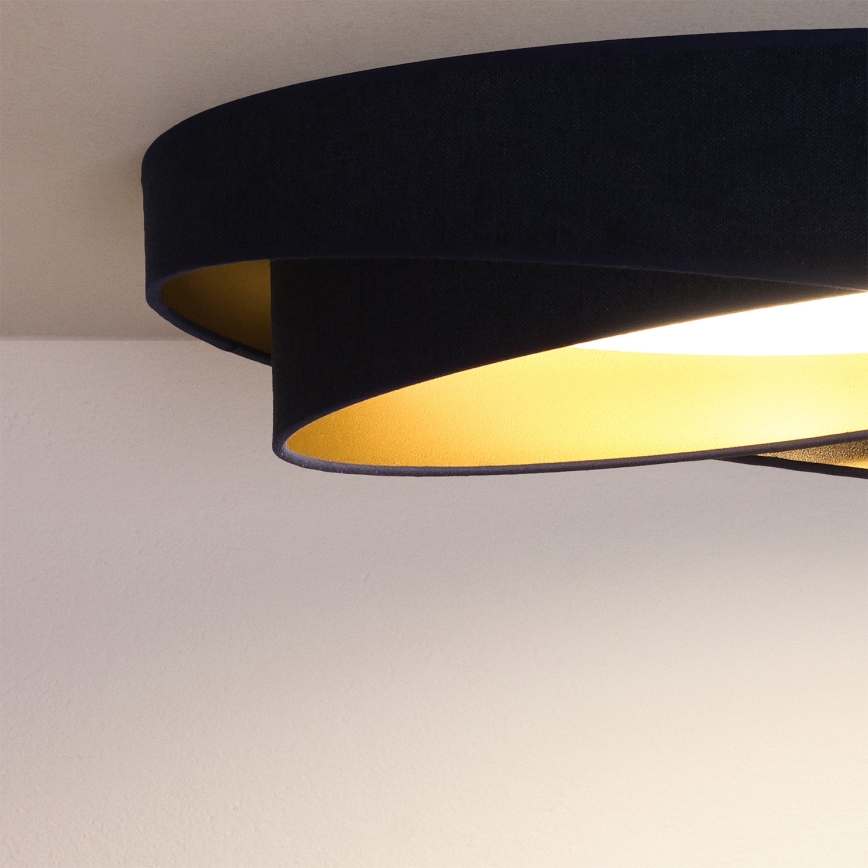 BRILAGI - Dæmpbar LED-loftlampe VELVET TWIST LED/36W/230V 3000-6000K pr. 65 cm Wi-Fi Tuya Beacon blå/guld + fjernbetjening