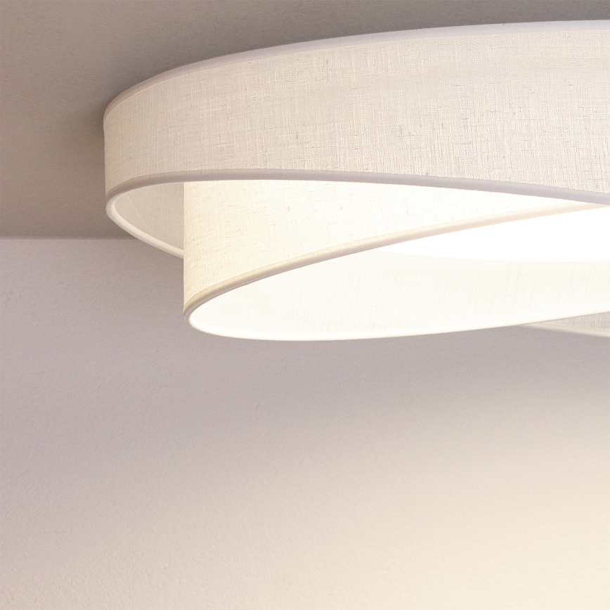 BRILAGI - LED dæmpbar loftlampe VELVET TWIST LED/36W/230V 3000-6000K Ø 65 cm Wi-Fi Tuya Beacon hvid + fjernbetjening