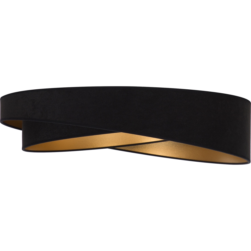 BRILAGI - LED Dæmpbar loftlampe VELVET TWIST LED/36W/230V 3000-6000K Ø 65 cm Wi‑Fi Tuya Beacon sort/guld + med fjernbetjening