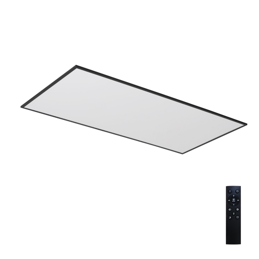 Brilagi - Dæmpbar LED-loftarmatur SLIMFRAME LED/80W/230V 120x60 cm 3000-6000K sort + fjernbetjening