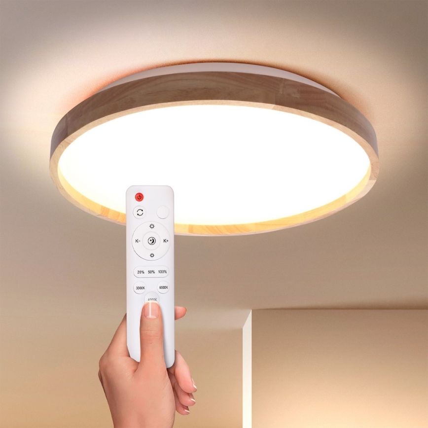Brilagi - Dæmpbar LED-loftlampe ALSON LED/48W/230V 3000-6500K eg Ø 39,5 cm + fjernbetjening