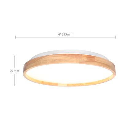 Brilagi - Dæmpbar LED-loftlampe ALSON LED/48W/230V 3000-6500K eg Ø 39,5 cm + fjernbetjening